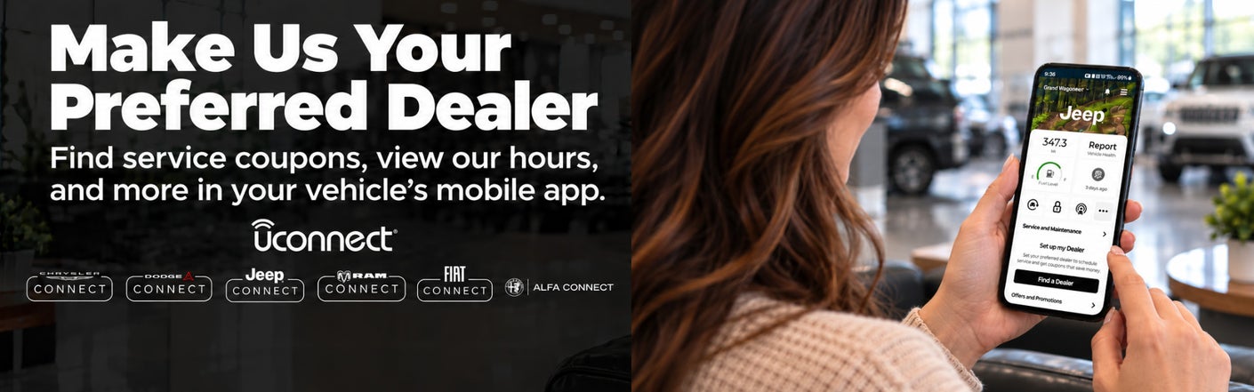uconnect® make us your preferred dealer | Grubbs CDJR of Wichita Falls in Wichita Falls TX