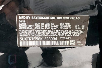 2019 BMW X3 sDrive30i