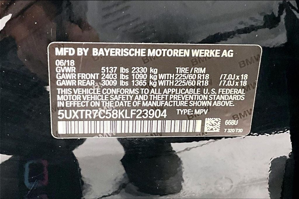 2019 BMW X3 sDrive30i