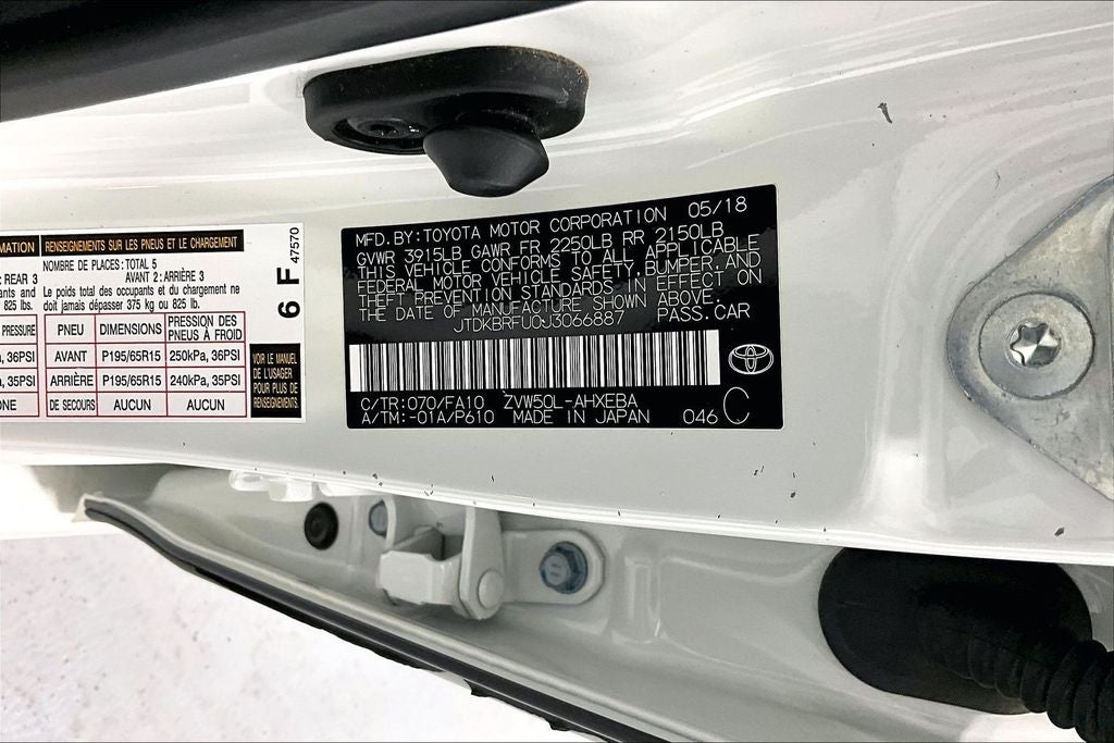 2018 Toyota Prius One