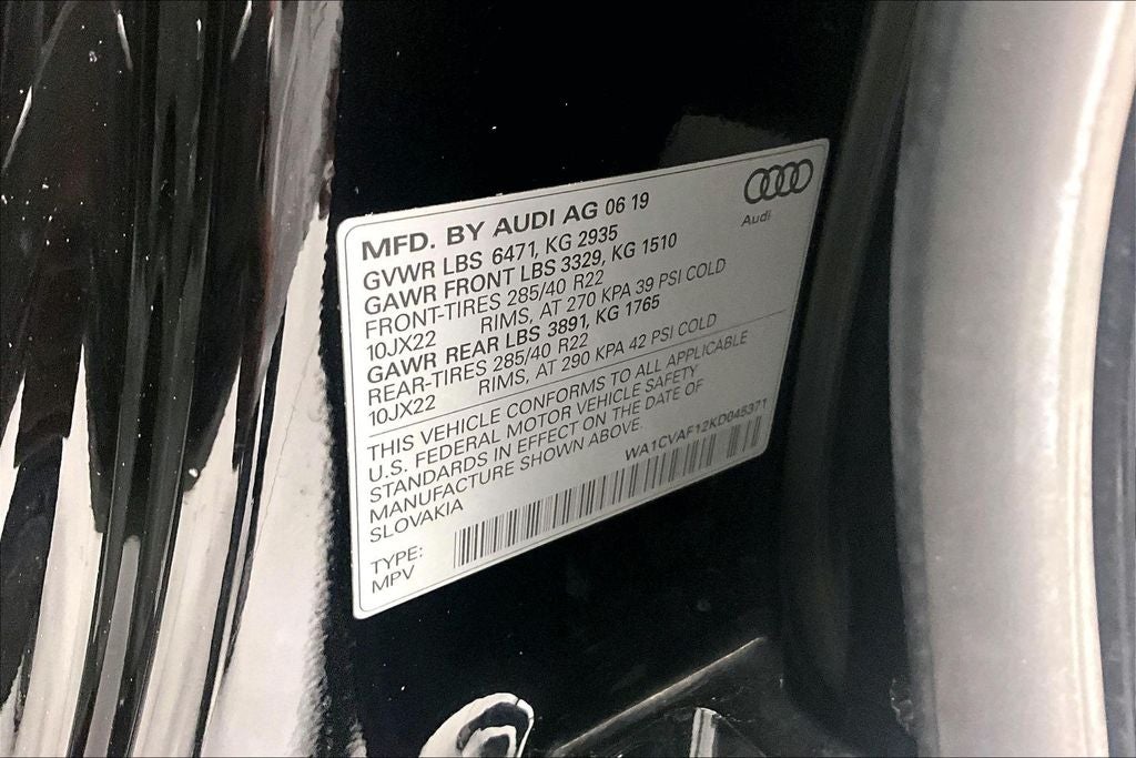 2019 Audi Q8 3.0T Prestige quattro