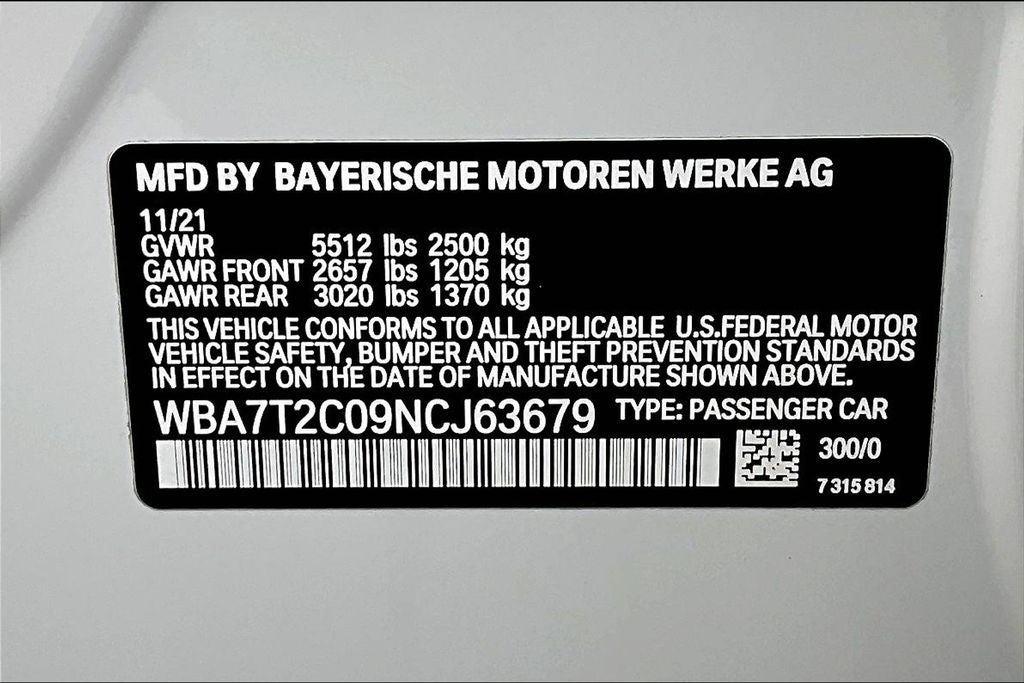 2022 BMW 7 Series 740i