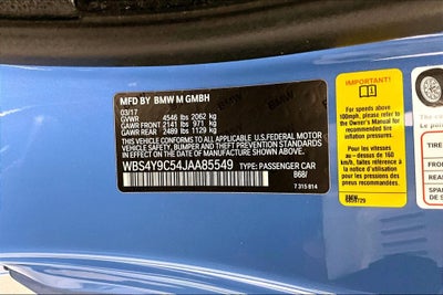 2018 BMW M4 Base