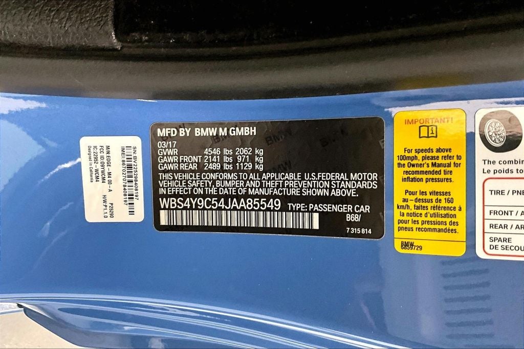 2018 BMW M4 Base