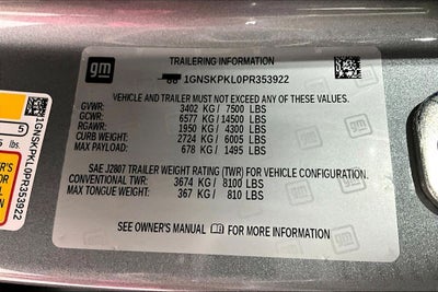 2023 Chevrolet Tahoe Z71