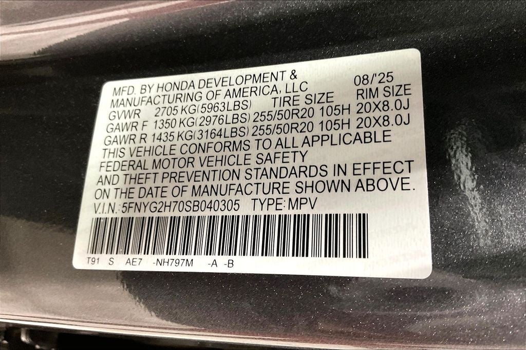 2025 Honda Pilot Touring