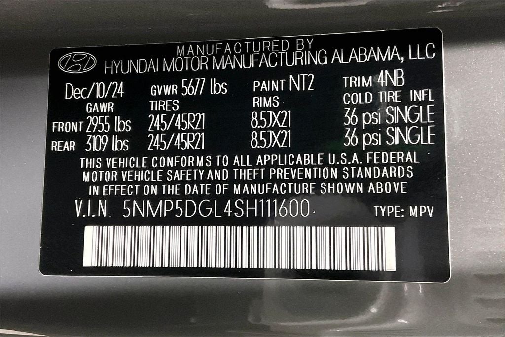 2025 Hyundai Santa Fe Calligraphy