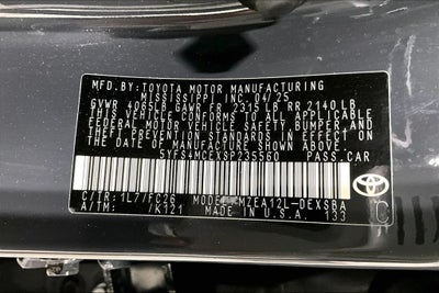 2025 Toyota Corolla SE