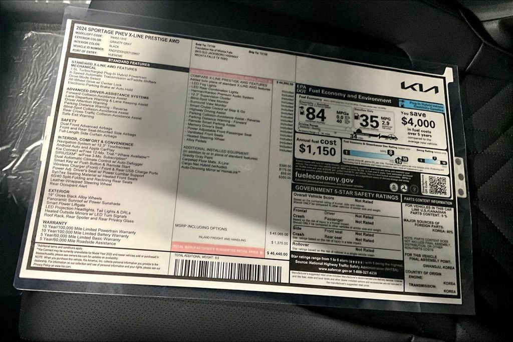 2024 Kia Sportage Plug-In Hybrid X-Line Prestige