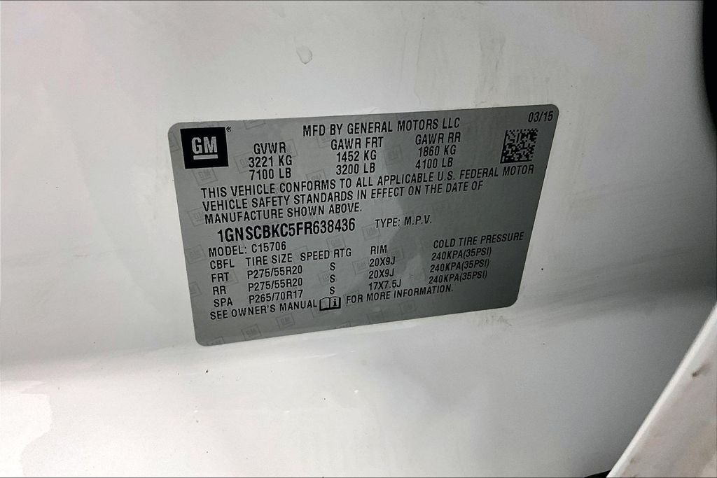 2015 Chevrolet Tahoe LT