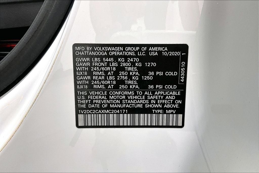 2021 Volkswagen Atlas Cross Sport 2.0T SE