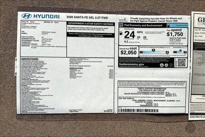 2026 Hyundai Santa Fe SEL FWD