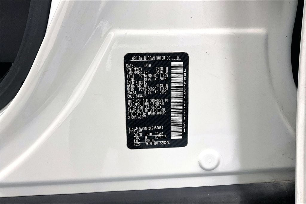 2019 Nissan Armada Platinum