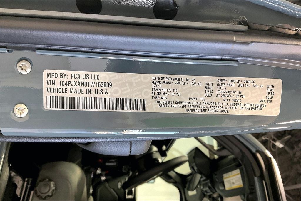 2026 Jeep Wrangler WRANGLER 2-DOOR WILLYS