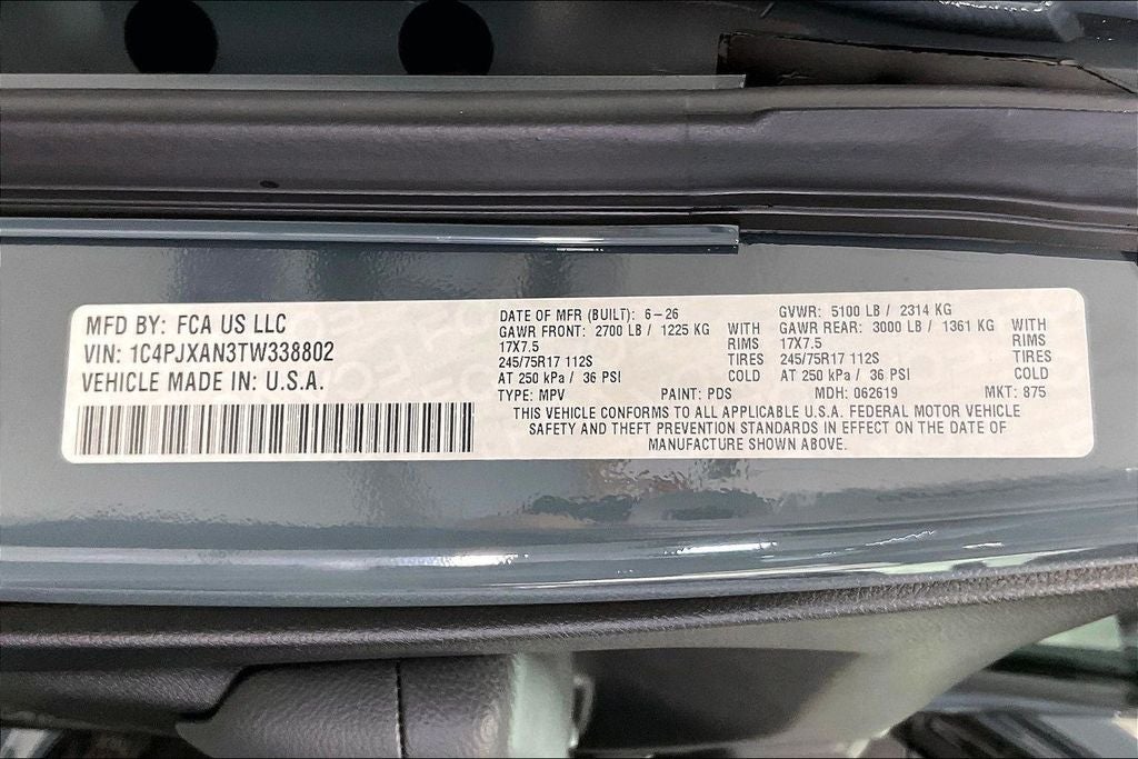2026 Jeep Wrangler WRANGLER 2-DOOR SPORT