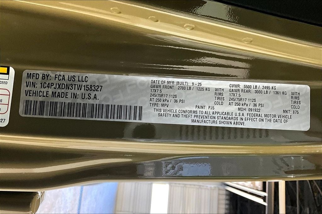 2026 Jeep Wrangler WRANGLER 4-DOOR SPORT