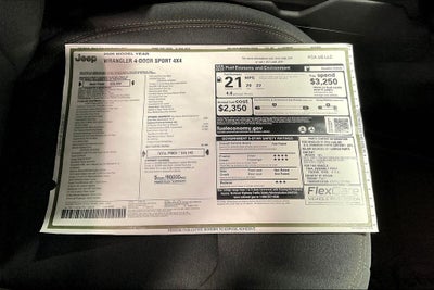 2026 Jeep Wrangler WRANGLER 4-DOOR SPORT