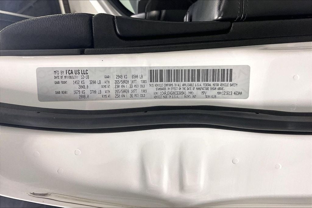 2019 Jeep Grand Cherokee Altitude 4x2