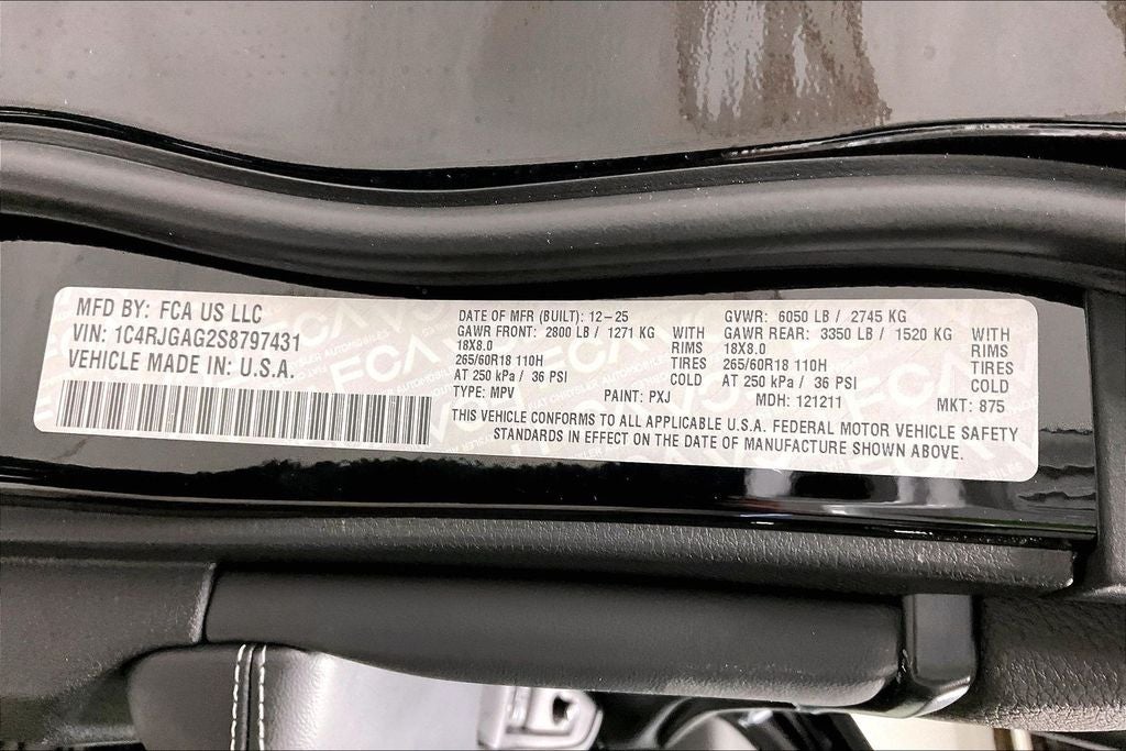 2025 Jeep Grand Cherokee GRAND CHEROKEE ALTITUDE 4X2