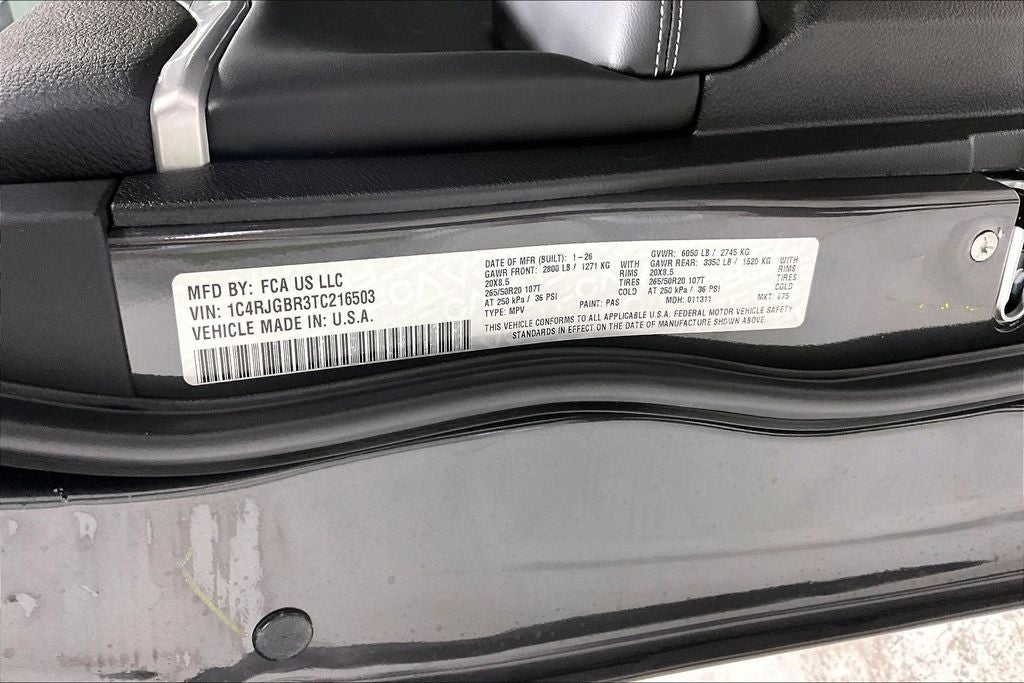 2026 Jeep Grand Cherokee GRAND CHEROKEE LIMITED 4X2