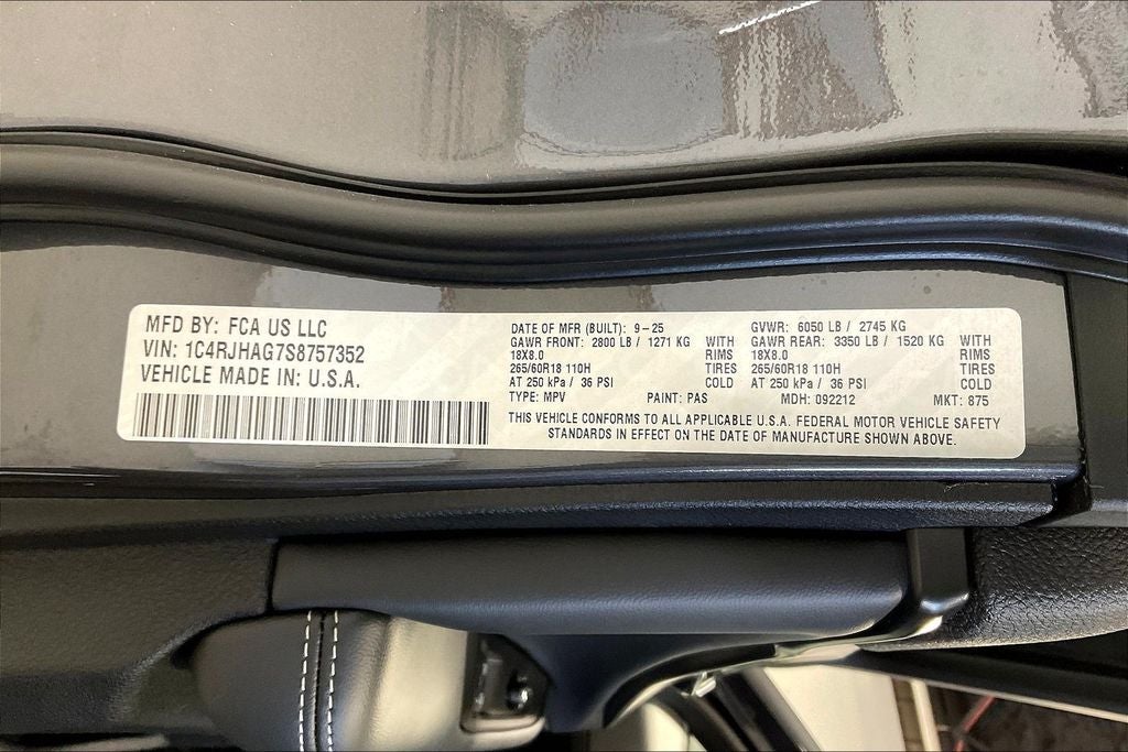 2025 Jeep Grand Cherokee GRAND CHEROKEE ALTITUDE X 4X4