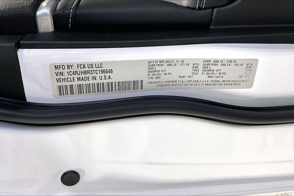 2026 Jeep Grand Cherokee GRAND CHEROKEE LIMITED RESERVE 4X4