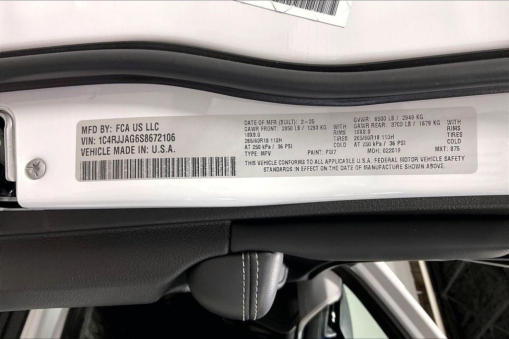 2025 Jeep Grand Cherokee L Altitude X 4x2
