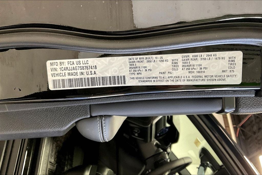 2025 Jeep Grand Cherokee GRAND CHEROKEE L ALTITUDE X 4X2