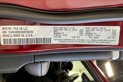 2025 Jeep Grand Cherokee GRAND CHEROKEE L LIMITED 4X4