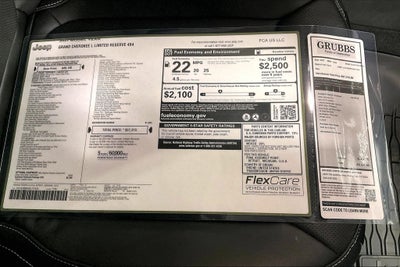 2027 Jeep Grand Cherokee GRAND CHEROKEE L LIMITED RESERVE 4X4
