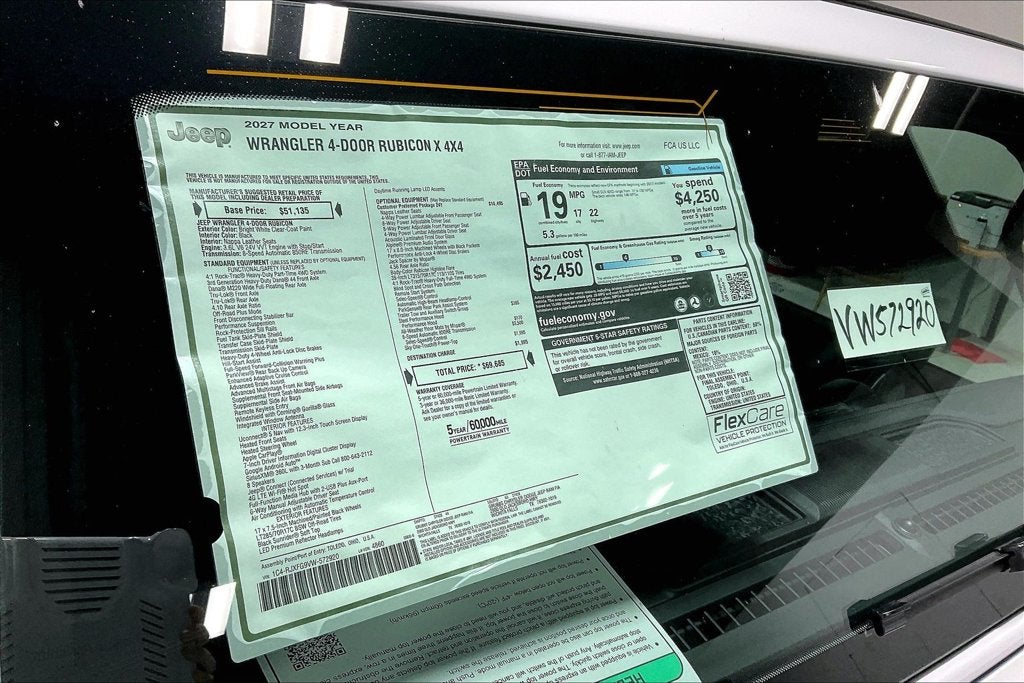 2027 Jeep Wrangler WRANGLER 4-DOOR RUBICON X