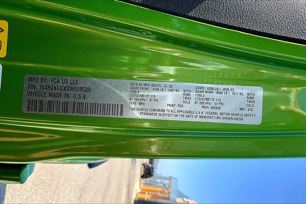 2025 Jeep Wrangler WRANGLER 4-DOOR RUBICON X