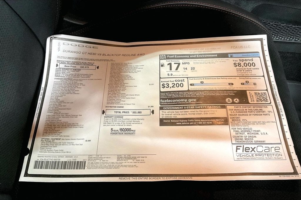2027 Dodge Durango DURANGO GT HEMI V8 PLUS AWD
