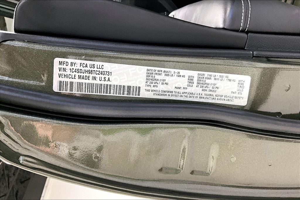 2026 Dodge Durango DURANGO SRT HELLCAT JAILBREAK AWD