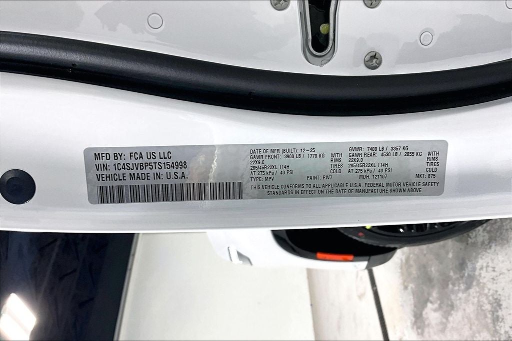 2026 Jeep Grand Wagoneer GRAND WAGONEER LIMITED RESERVE 4X4