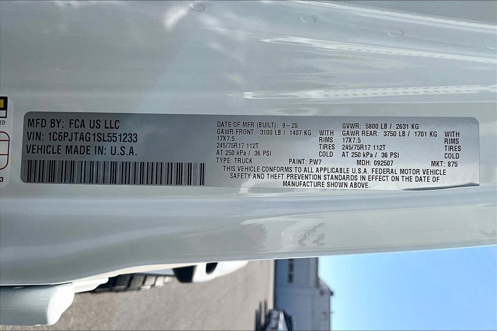 2025 Jeep Gladiator GLADIATOR SPORT S 4X4