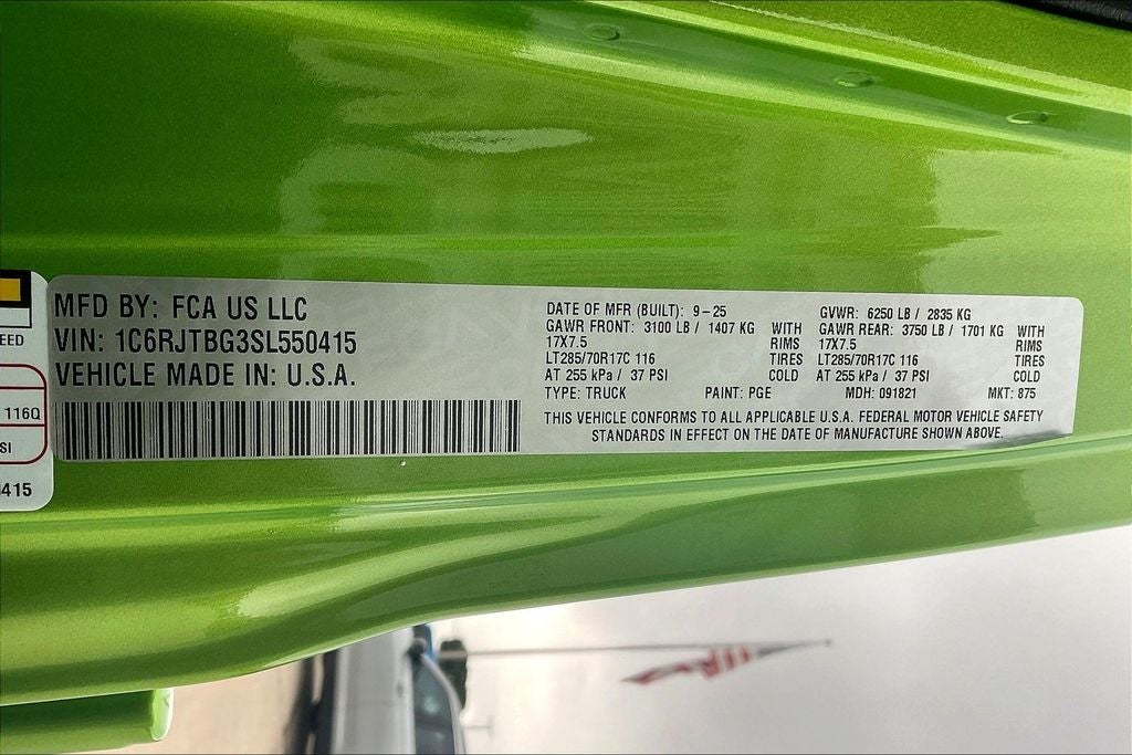 2025 Jeep Gladiator GLADIATOR RUBICON X 4X4