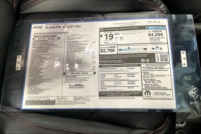 2025 Jeep Gladiator GLADIATOR RUBICON 4X4