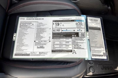 2025 Jeep Gladiator GLADIATOR RUBICON 4X4