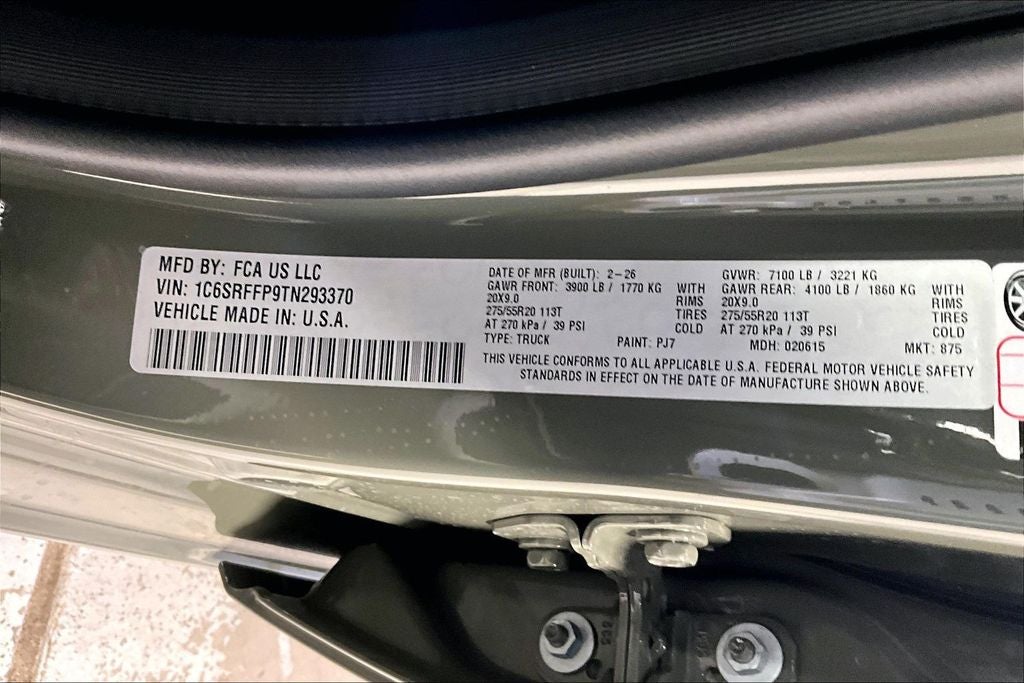 2026 RAM Ram 1500 RAM 1500 LONE STAR CREW CAB 4X4 5'7' BOX