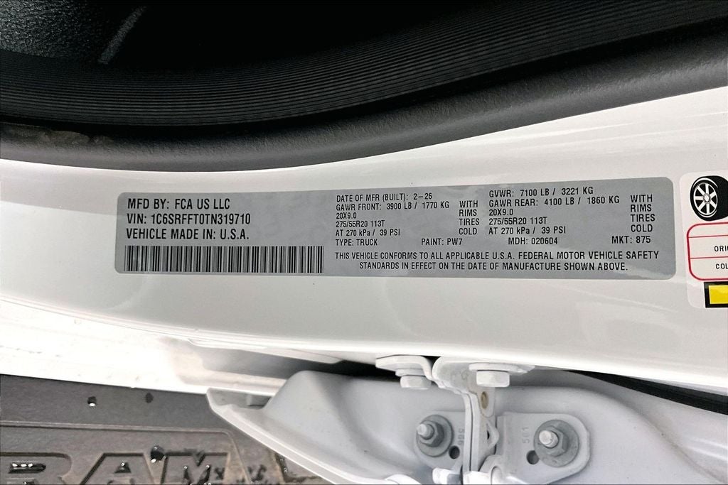 2026 RAM Ram 1500 RAM 1500 LONE STAR CREW CAB 4X4 5'7' BOX