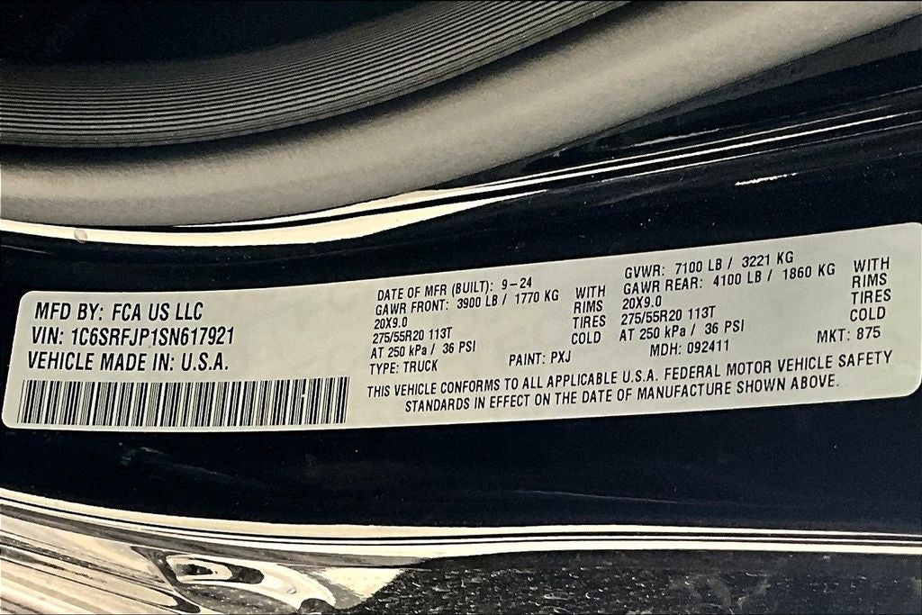 2025 RAM Ram 1500 RAM 1500 LARAMIE CREW CAB 4X4 5'7' BOX