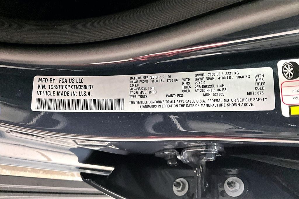 2026 RAM Ram 1500 RAM 1500 TUNGSTEN CREW CAB 4X4