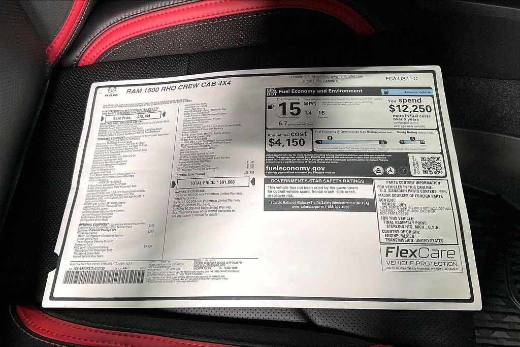 2026 RAM Ram 1500 RAM 1500 RHO CREW CAB 4X4 5'7' BOX