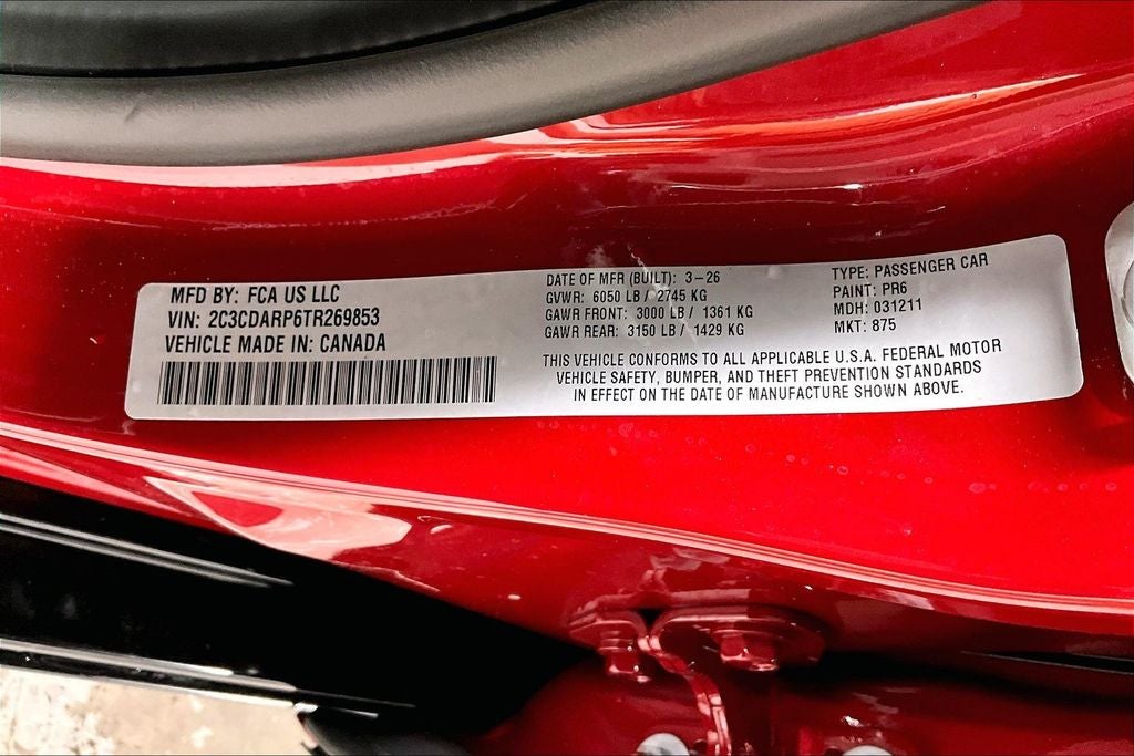 2026 Dodge Charger CHARGER SCAT PACK 4-DOOR AWD