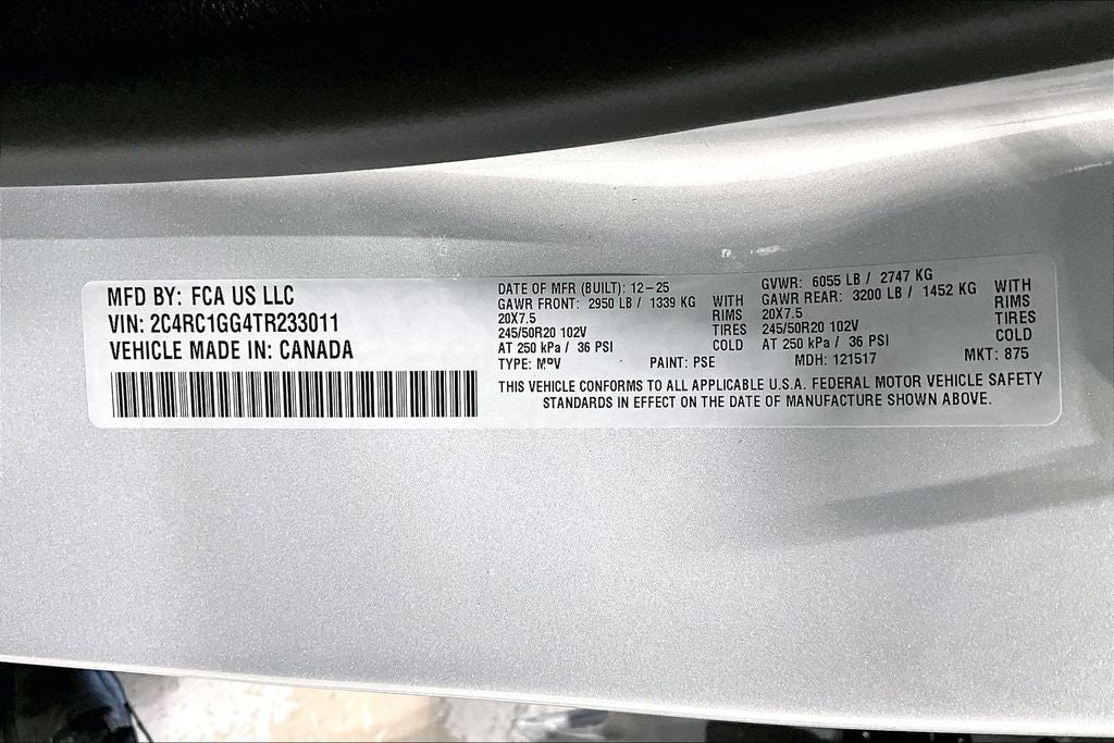 2026 Chrysler Pacifica PACIFICA LIMITED