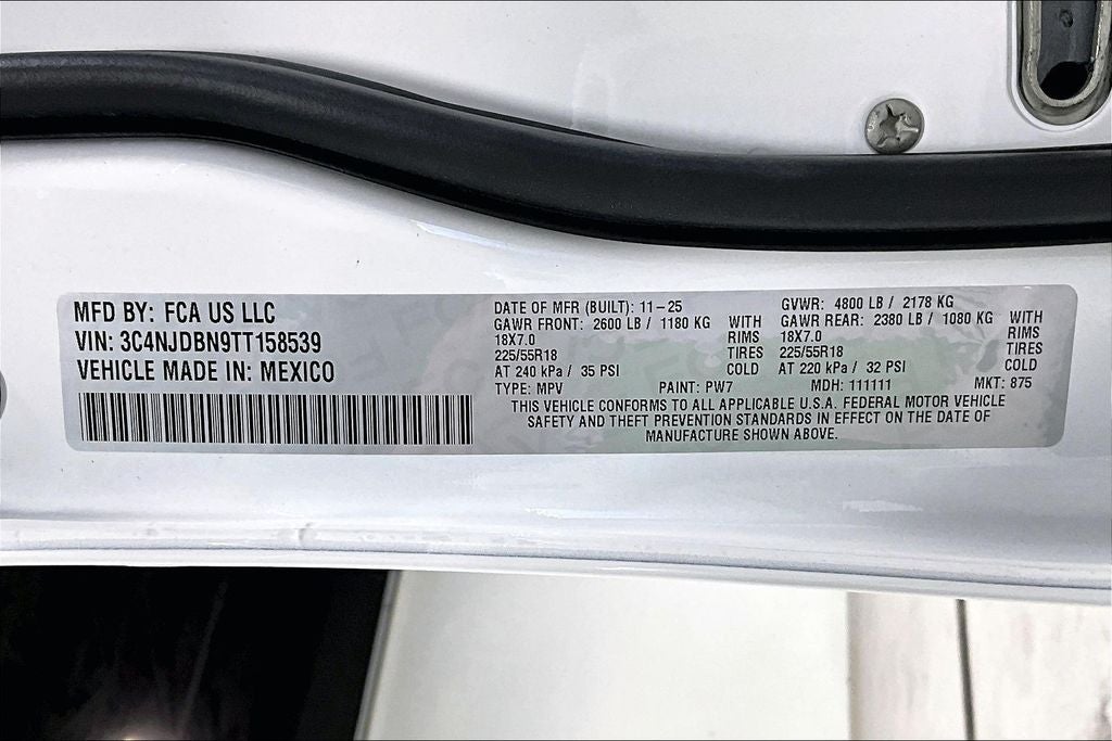 2026 Jeep Compass COMPASS LATITUDE ALTITUDE 4X4