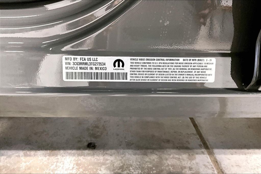 2026 RAM Ram 3500 RAM 3500 LARAMIE MEGA CAB 4X4 6'4' BOX