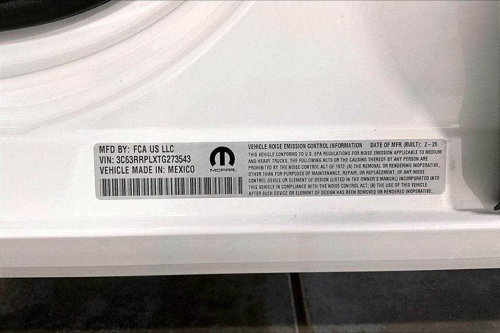 2026 RAM Ram 3500 RAM 3500 LIMITED MEGA CAB 4X4 6'4' BOX