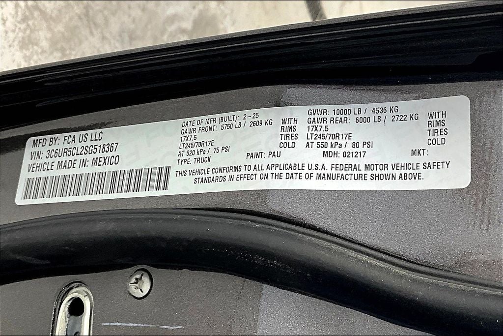 2025 RAM Ram 2500 RAM 2500 TRADESMAN CREW CAB 4X4 6'4' BOX